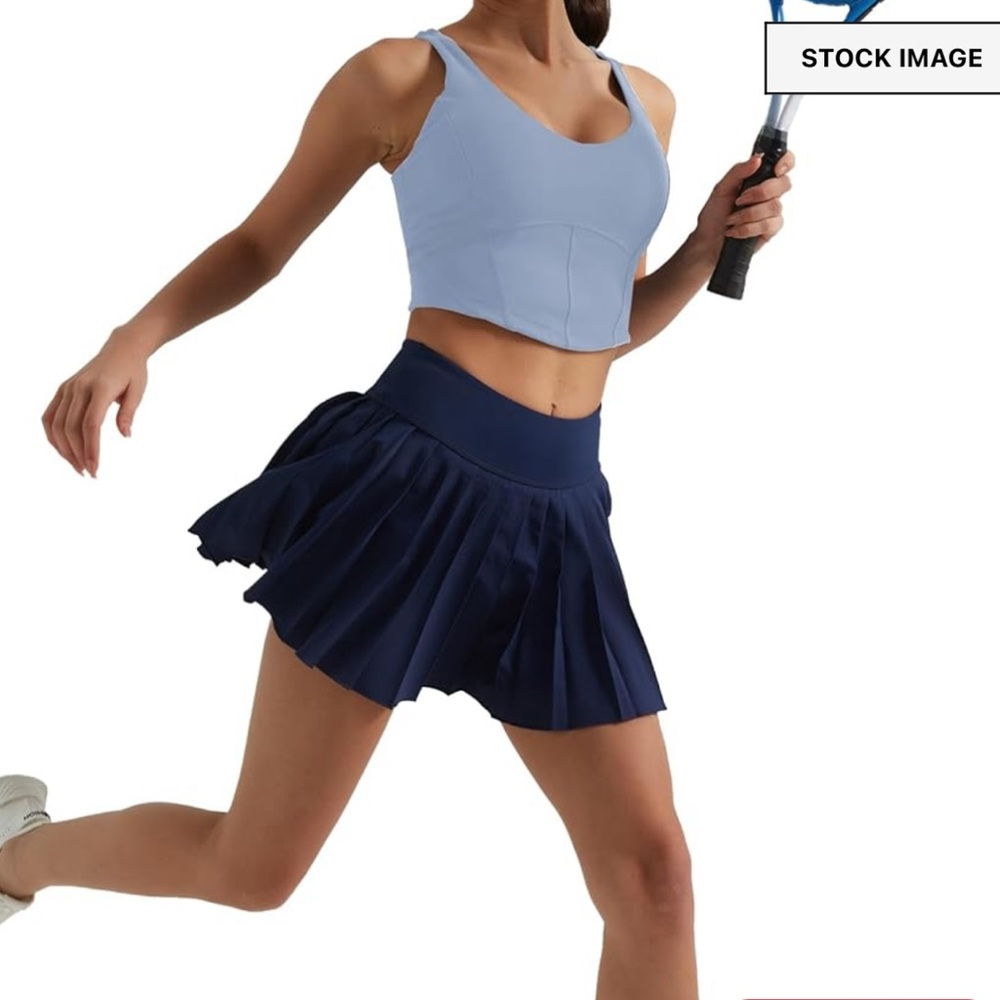 NWT- Baby Blue/ Light Blue Cropped Corset Tank Top/ workout bustier